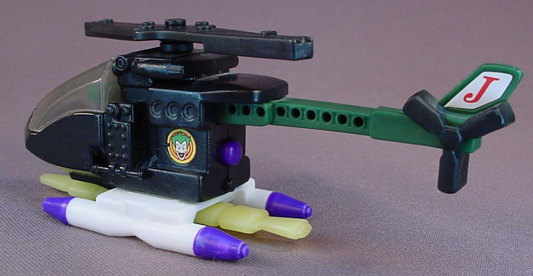 Batman Lego Joker Helicopter With Firing Missile, 5 Inches Long, The Rotor Blade Turns, The Light Swivels, 2008 McDonalds