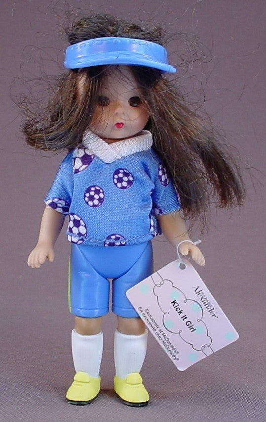 Madame Alexander Kick It Soccer Player Girl Doll With The Paper Tag, 5 Inches Tall, 2005 McDonalds, Football