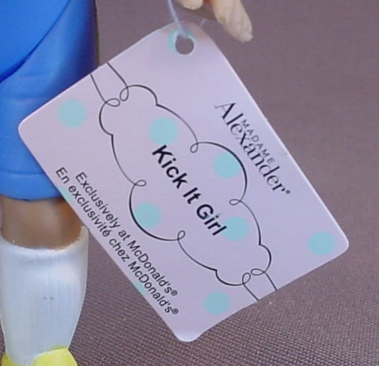 Madame Alexander Kick It Soccer Player Girl Doll With The Paper Tag, 5 Inches Tall, 2005 McDonalds, Football