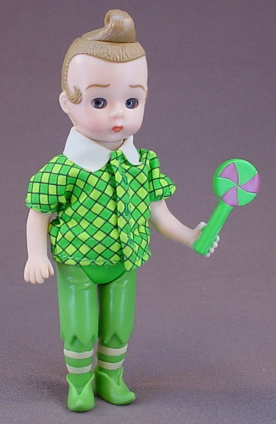 Madame Alexander Wizard Of Oz Munchkin Doll Holding A Lollipop, 4 7/8 Inches Tall, 2008 McDonalds
