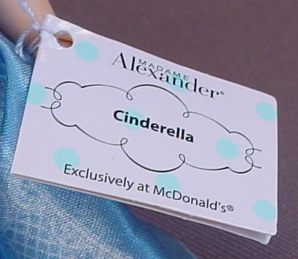 Madame Alexander Disney Cinderella Story Book Doll With The Paper Tag, 5 Inches Tall, 2010 McDonalds