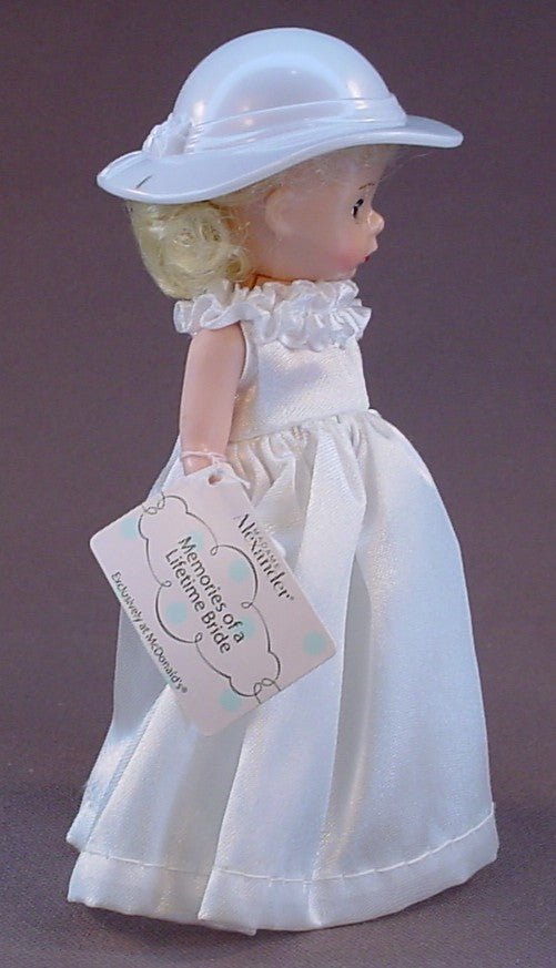 Madame Alexander Wedding Bride Doll With The Paper Tag, 5 Inches Tall, Memories Of A Lifetime, 2002 McDonalds