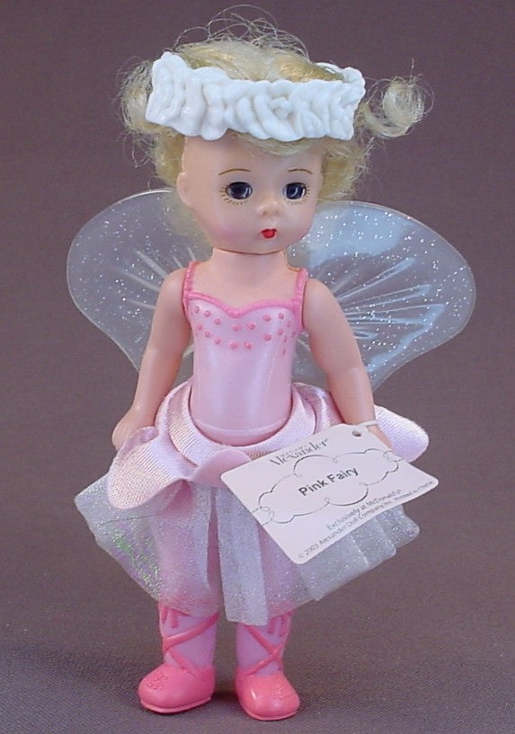 Madame Alexander Pink Fairy Doll With The Paper Tag & Wings, 5 Inches Tall, 2003 McDonalds