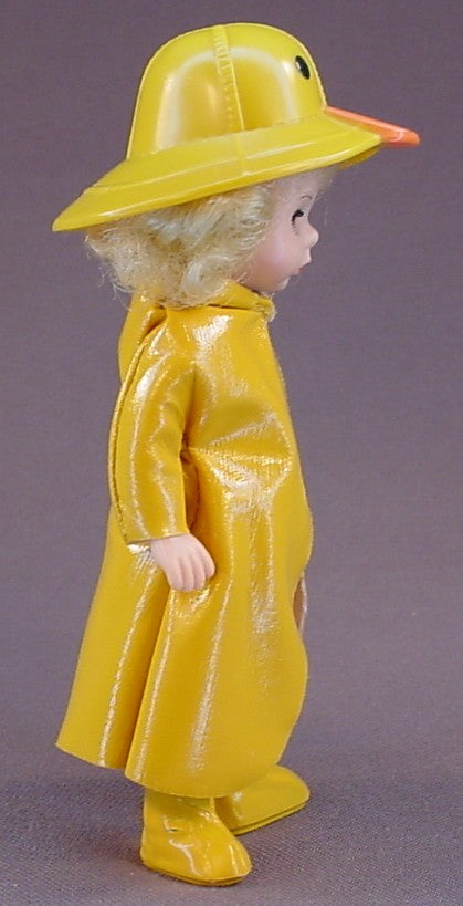 Madame Alexander It's Raining Doll, Wearing A Yellow Raincoat & Ducky Hat, 5 Inches Tall, 2003 McDonalds