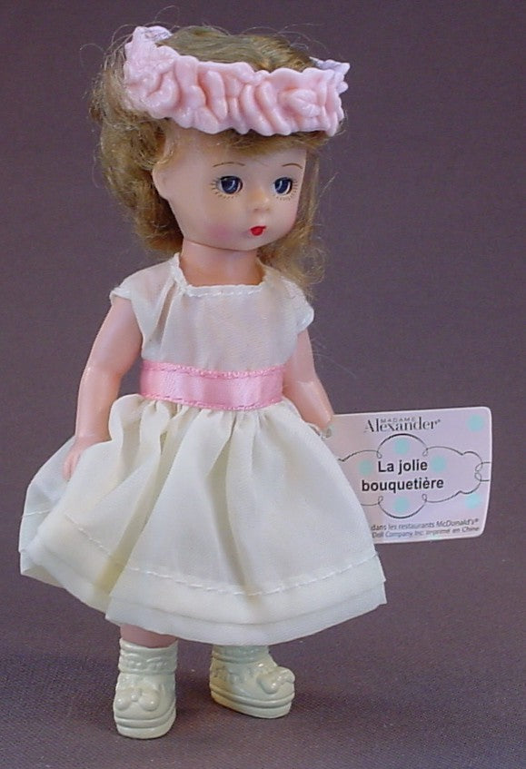 Madame Alexander Flower Girl Doll With The Paper Tag, 5 Inches Tall, 2003 McDonalds