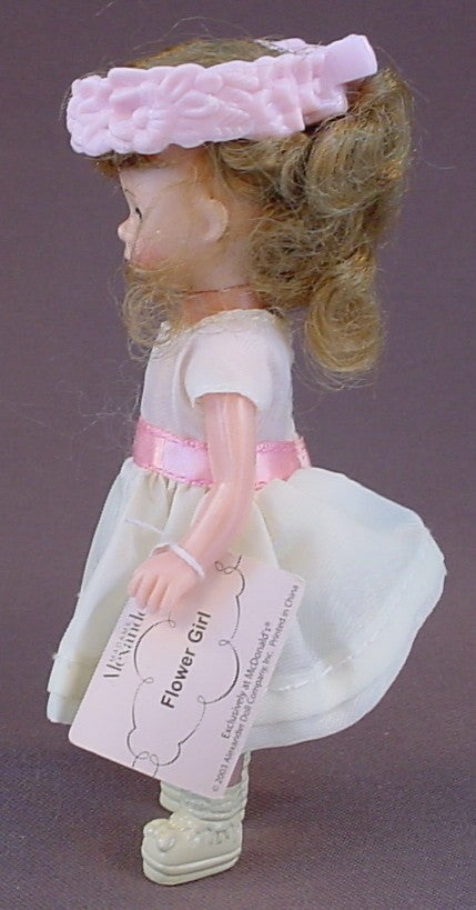Madame Alexander Flower Girl Doll With The Paper Tag, 5 Inches Tall, 2003 McDonalds