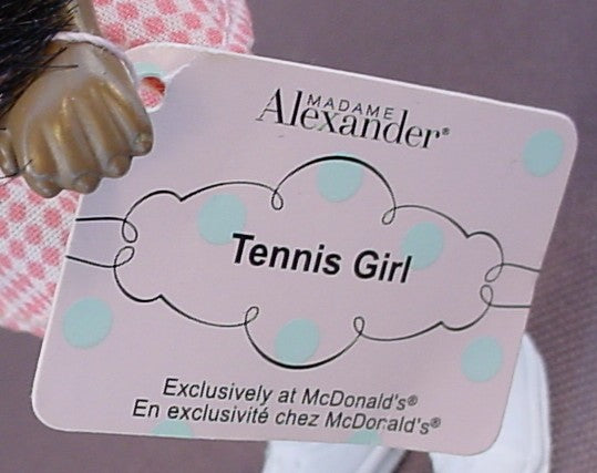 Madame Alexander African American Tennis Player Doll With The Paper Tag, 5 Inches Tall, 2005 McDonalds