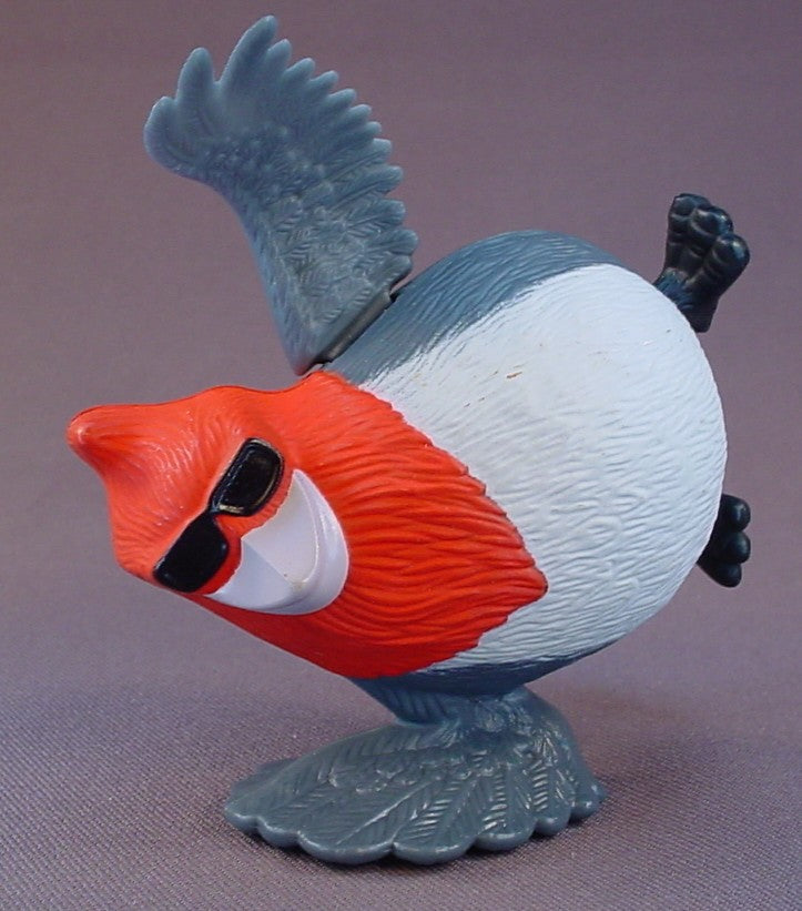 Rio 2 Movie Pedro A Red Crested Cardinal Bird Figure Toy, 3 3/4 Inches Tall, Wind Him Up And He Spins Around On One Wing While The Other Wing Flaps, 2011 McDonalds