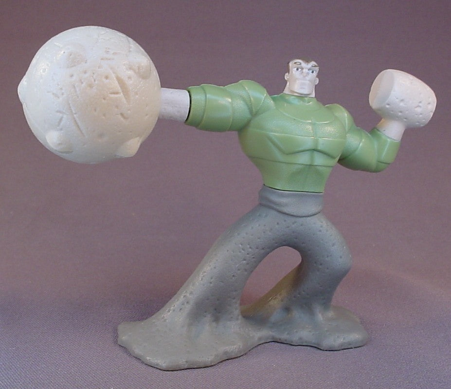 Spider-Man Spectacular Animated Spiderman Sandman With Launching Ball Of Doom Missile Figure Toy, 4 1/2 Inches Tall, 2009 McDonalds