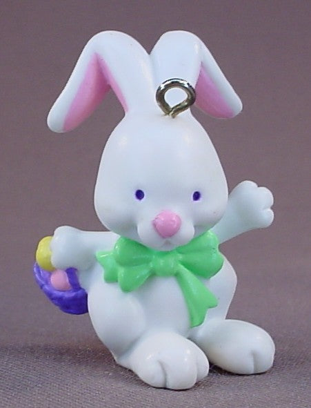Avon Gift Collection White Easter Bunny Decoration Or Ornament PVC Figure, 2 Inches Tall