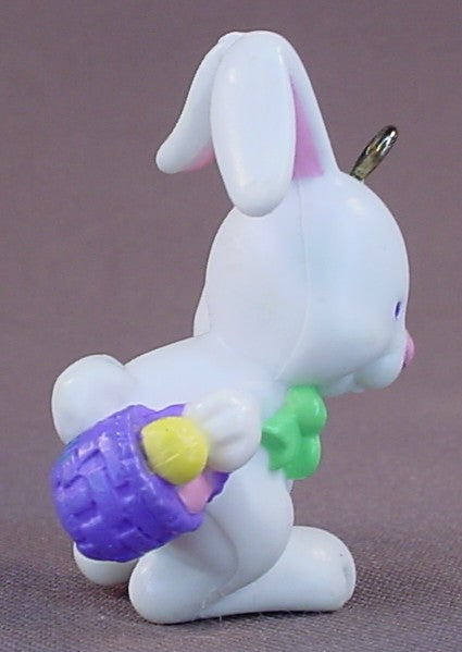 Avon Gift Collection White Easter Bunny Decoration Or Ornament PVC Figure, 2 Inches Tall
