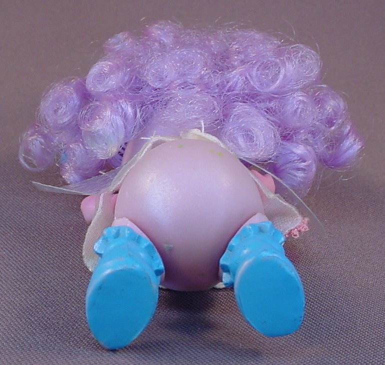 Blinkins Courageous Blink Figure With Her Dress & Wings, 4 1/2 Inches Tall, Purple Hair, Glowbug Fairy, Vintage Toy, 1985 LJN Toys