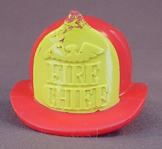 Little Tikes Apple Grove Pals Fireman's Helmet Or Hat, Heroes Series, Has Some Paint Wear