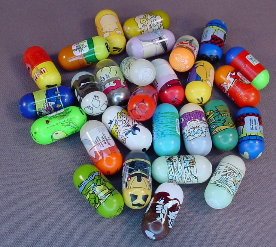 Mighty Beanz Lot Of 28 Beanz, All Have Some Play Wear, Moose