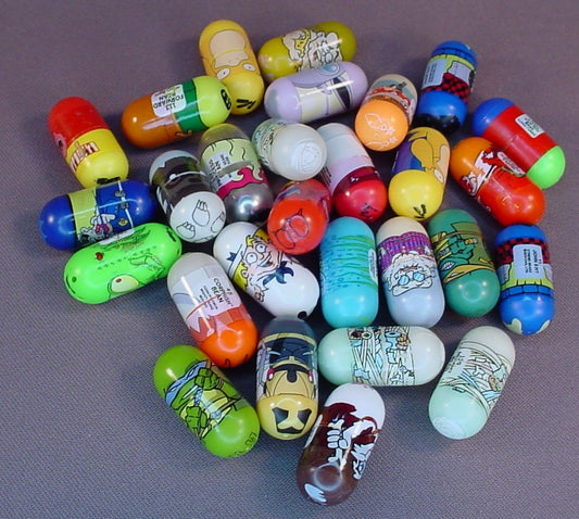 Mighty Beanz Lot Of 28 Beanz, All Have Some Play Wear, Moose
