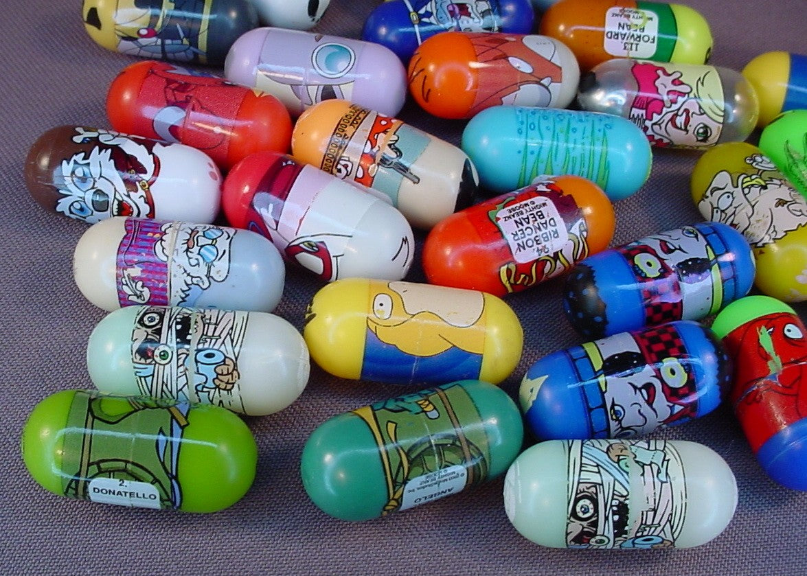 Mighty Beanz Lot Of 28 Beanz, All Have Some Play Wear, Moose