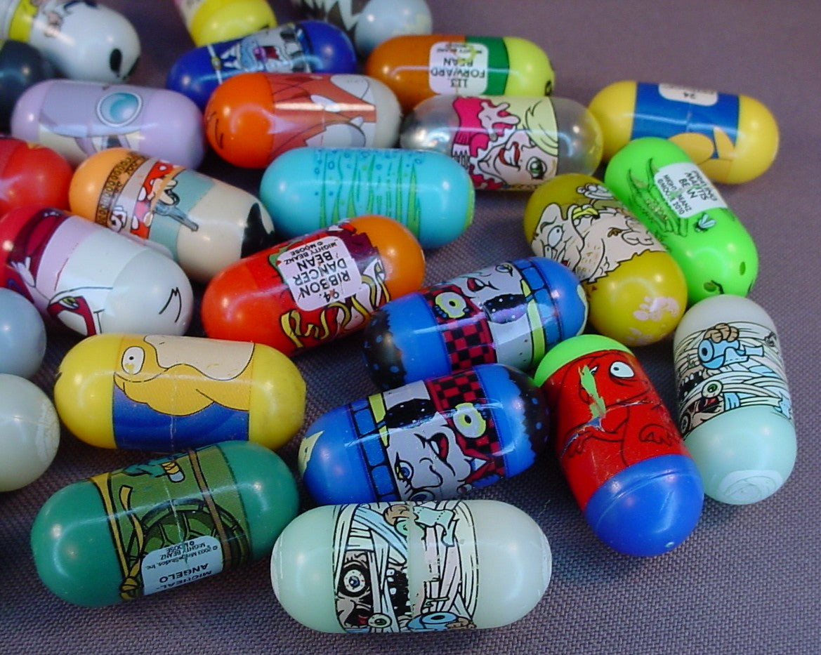 Mighty Beanz Lot Of 28 Beanz, All Have Some Play Wear, Moose