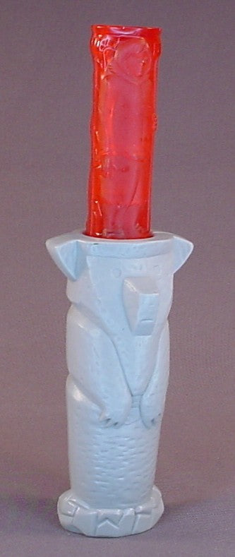 Brother Bear Movie Light Up Totem Toy, The Semi Transparent Part Extends Up From The Top, Press The Button To Make It Light Up, 2003 McDonalds