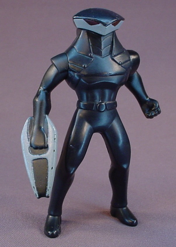 Batman The Brave And The Bold Black Manta Figure Toy, 4 1/8 Inches Tall, The Eyes Glow Red When The Button Is Pressed, Has An On Off Switch, The Arms Move, 2010 McDonalds