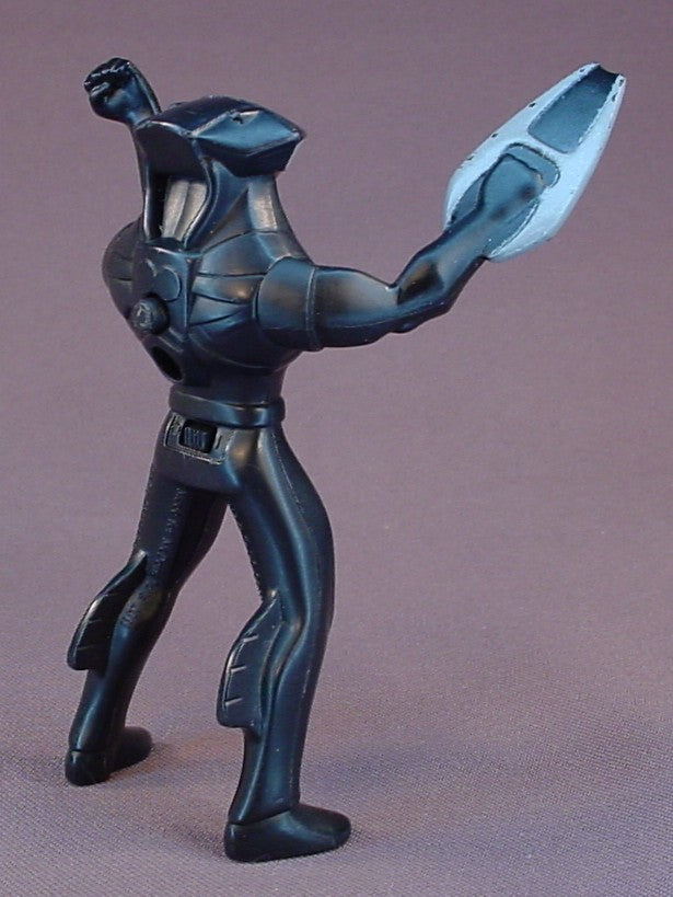 Batman The Brave And The Bold Black Manta Figure Toy, 4 1/8 Inches Tall, The Eyes Glow Red When The Button Is Pressed, Has An On Off Switch, The Arms Move, 2010 McDonalds