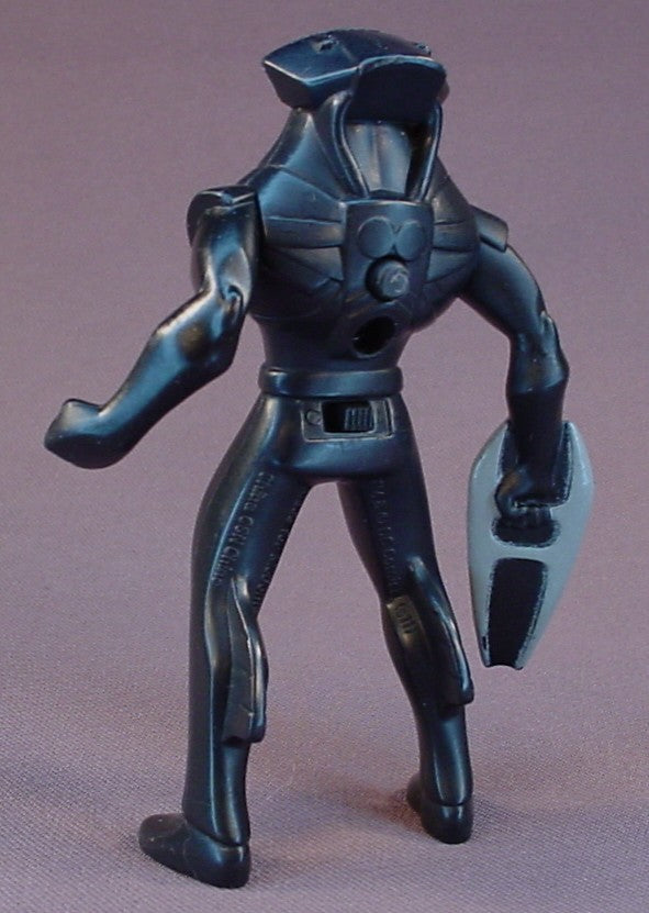 Batman The Brave And The Bold Black Manta Figure Toy, 4 1/8 Inches Tall, The Eyes Glow Red When The Button Is Pressed, Has An On Off Switch, The Arms Move, 2010 McDonalds