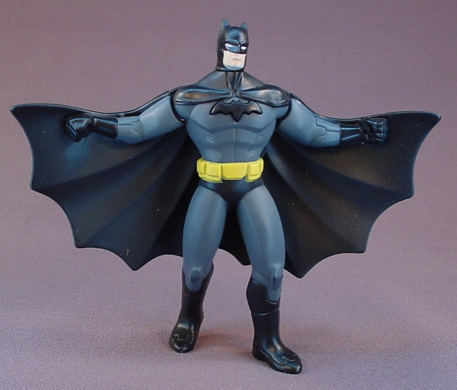 Batman The Brave And The Bold Batman Figure Toy, 4 3/4 Inches Tall, Lock The Arms Down And Press The Insignia To Make Them Pop Up, The Head Moves, 2010 McDonalds