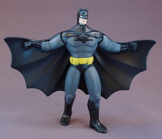 Batman The Brave And The Bold Batman Figure Toy, 4 3/4 Inches Tall, Lock The Arms Down And Press The Insignia To Make Them Pop Up, The Head Moves, 2010 McDonalds
