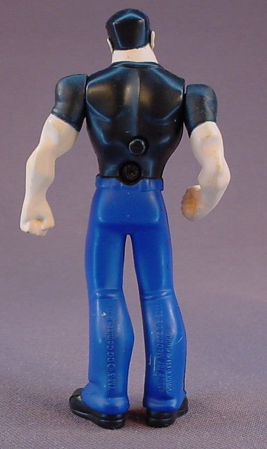 Batman The Brave And The Bold Superboy Figure Toy, 3 7/8 Inches Tall, Press The Button To Make The Insignia Glow Red & Move His Right Arm, The Left Arm Can Move, 2010 McDonalds