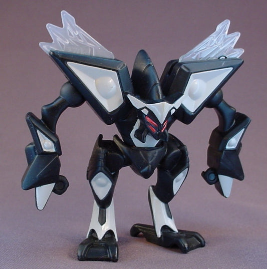 Bakugan Mechtanium Dreadeon Action Figure Toy, 4 1/4 Inches Tall, The Semi Transparent Wings Lock Down And Spring Up When The Button On The Back Is Pressed, The Arms Move, Swivels At The Waist, 2011 McDonalds