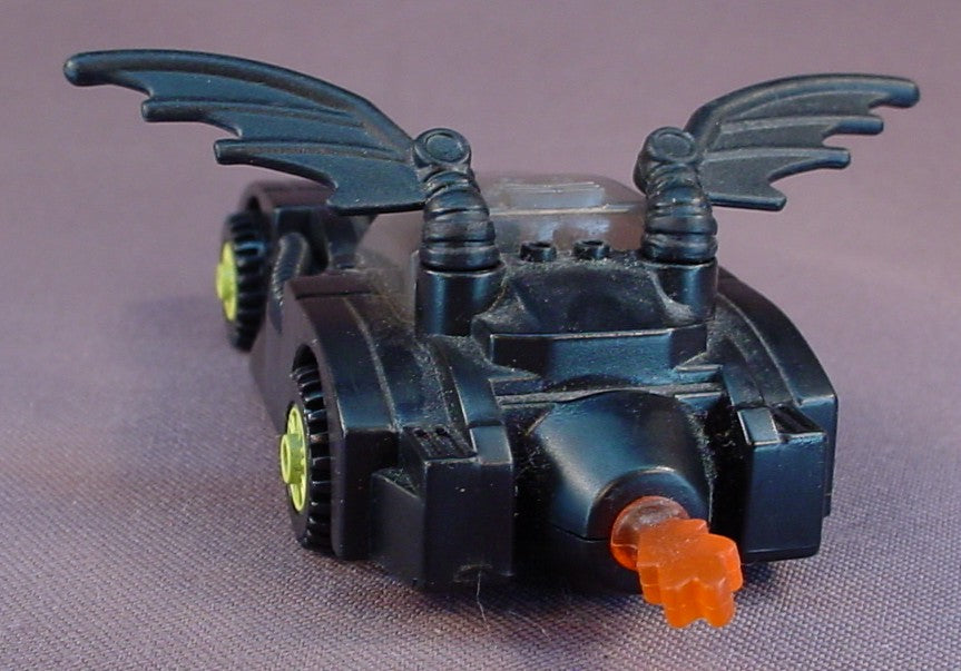 Batman Lego Batmobile With Launching Missile, 5 Inches Long, The Tail Wings Swivel, Press The Insignia To Fire The Missile, 2008 McDonalds, The Wheels Turn, Batman Toy