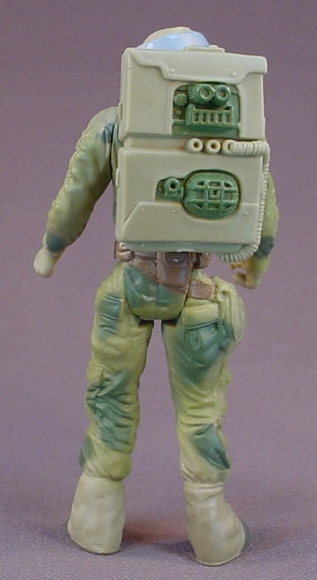 Star Wars Endor Rebel Soldier Action Figure With The Backpack And Blaster Rifle Accessories, 1997 Kenner, LFL, The Power Of The Force, Endor Rebel Commando Or Trooper, 3 3/4 Inches Tall, Star Wars Toy