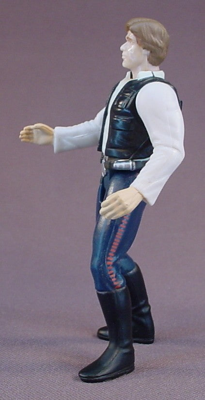 Star Wars Han Solo Action Figure With The Blaster Pistol And Rifle Accessories, 1997 Kenner, LFL, The Power Of The Force, A New Hope, 3 3/4 Inches Tall, Star Wars Toy
