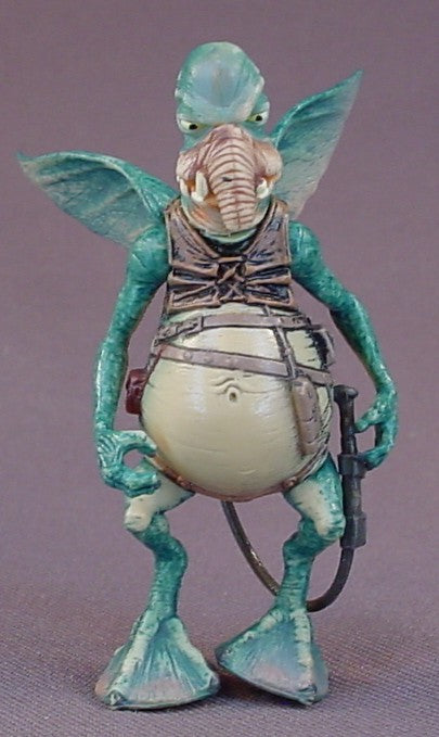 Star Wars Watto Action Figure With The Datapad And Commtech Chip Accessories, 1998 Hasbro, LFL, Episode 1 The Phantom Menace, The Wings Are Removable, The Chip Doubles As A Stand, Data Pad, 3 Inches Tall