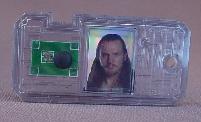 Star Wars Commtech Chip For A Qui-Gon Jinn Action Figure, 1998 Hasbro, Episode 1 The Phantom Menace, It Doubles As A Stand Or Base, Star Wars Toy