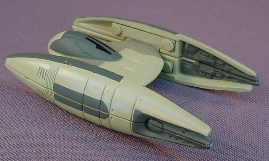 Star Wars Micro Machines Trade Federation Droid Starfighter, Diecast Metal, 1998 Galoob, Episode 1 The Phantom Menace, Die Cast Metal, 3 1/8 Inches Long, Star Wars Toy