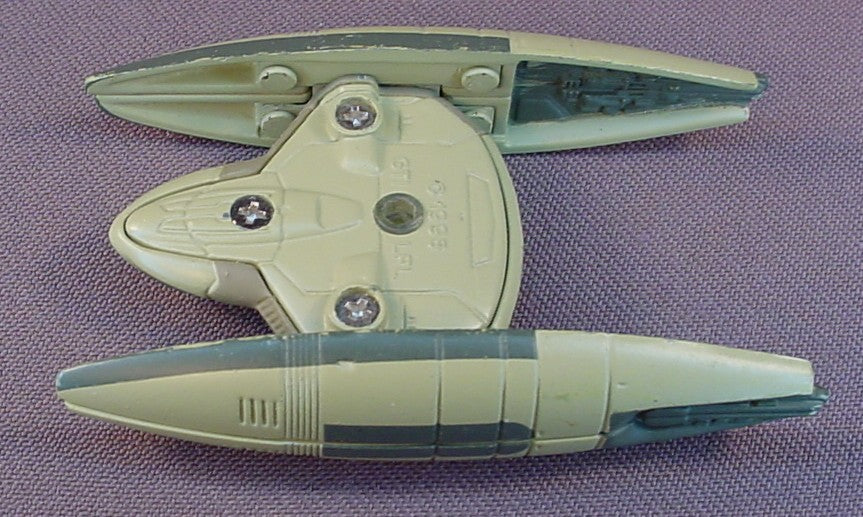 Star Wars Micro Machines Trade Federation Droid Starfighter, Diecast Metal, 1998 Galoob, Episode 1 The Phantom Menace, Die Cast Metal, 3 1/8 Inches Long, Star Wars Toy