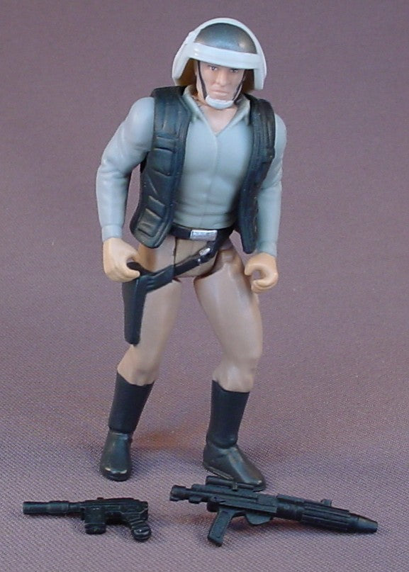 Star Wars Rebel Fleet Trooper Action Figure With The Blaster Pistol And Rifle Accessories, 1997 Kenner, LFL, The Power Of The Force, 3 3/4 Inches Tall, Star Wars Toy
