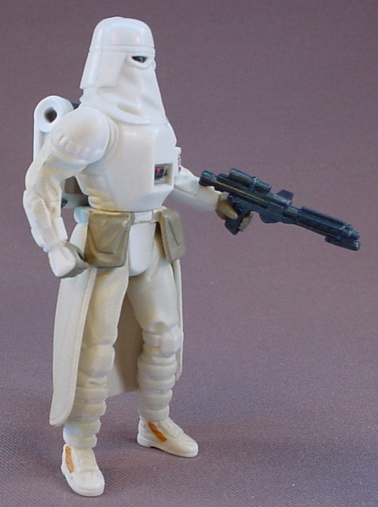 Star Wars Imperial Snowtrooper Action Figure With The Backpack And Blaster Pistol Accessories, 1997 Kenner, LFL, The Empire Strikes Back, Freeze Frame Series, 3 3/4 Inches Tall, Star Wars Toy