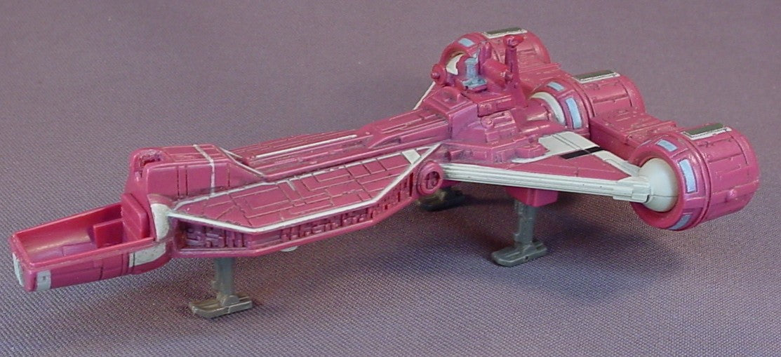 Star Wars Micro Machines Action Fleet Consumer Class Republic Cruiser, It Is Missing The Cockpit Cover, 1998 Galoob, 5 3/4 Inches Long