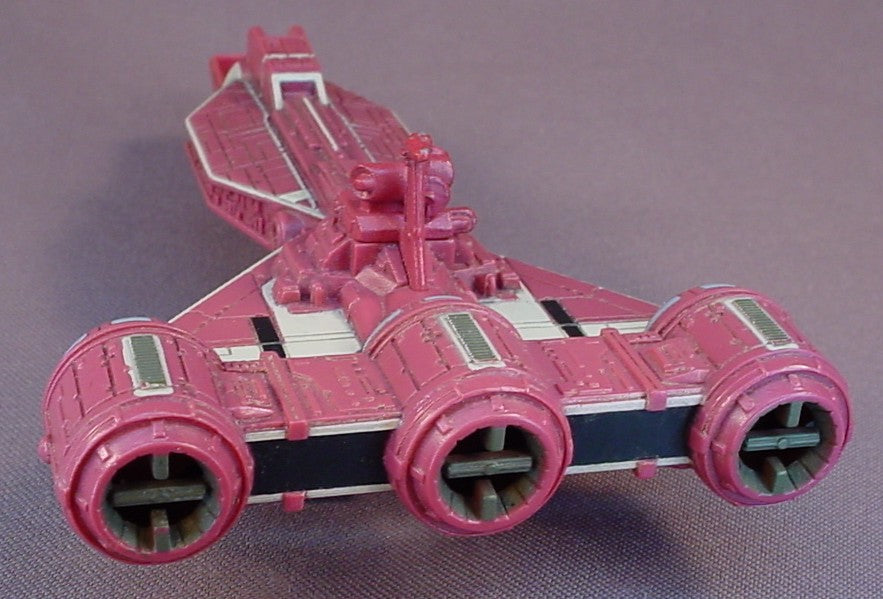 Star Wars Micro Machines Action Fleet Consumer Class Republic Cruiser, It Is Missing The Cockpit Cover, 1998 Galoob, 5 3/4 Inches Long