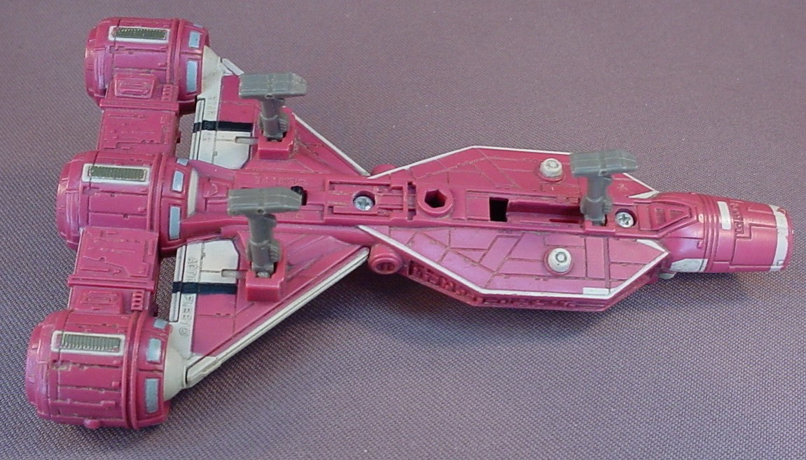 Star Wars Micro Machines Action Fleet Consumer Class Republic Cruiser, It Is Missing The Cockpit Cover, 1998 Galoob, 5 3/4 Inches Long