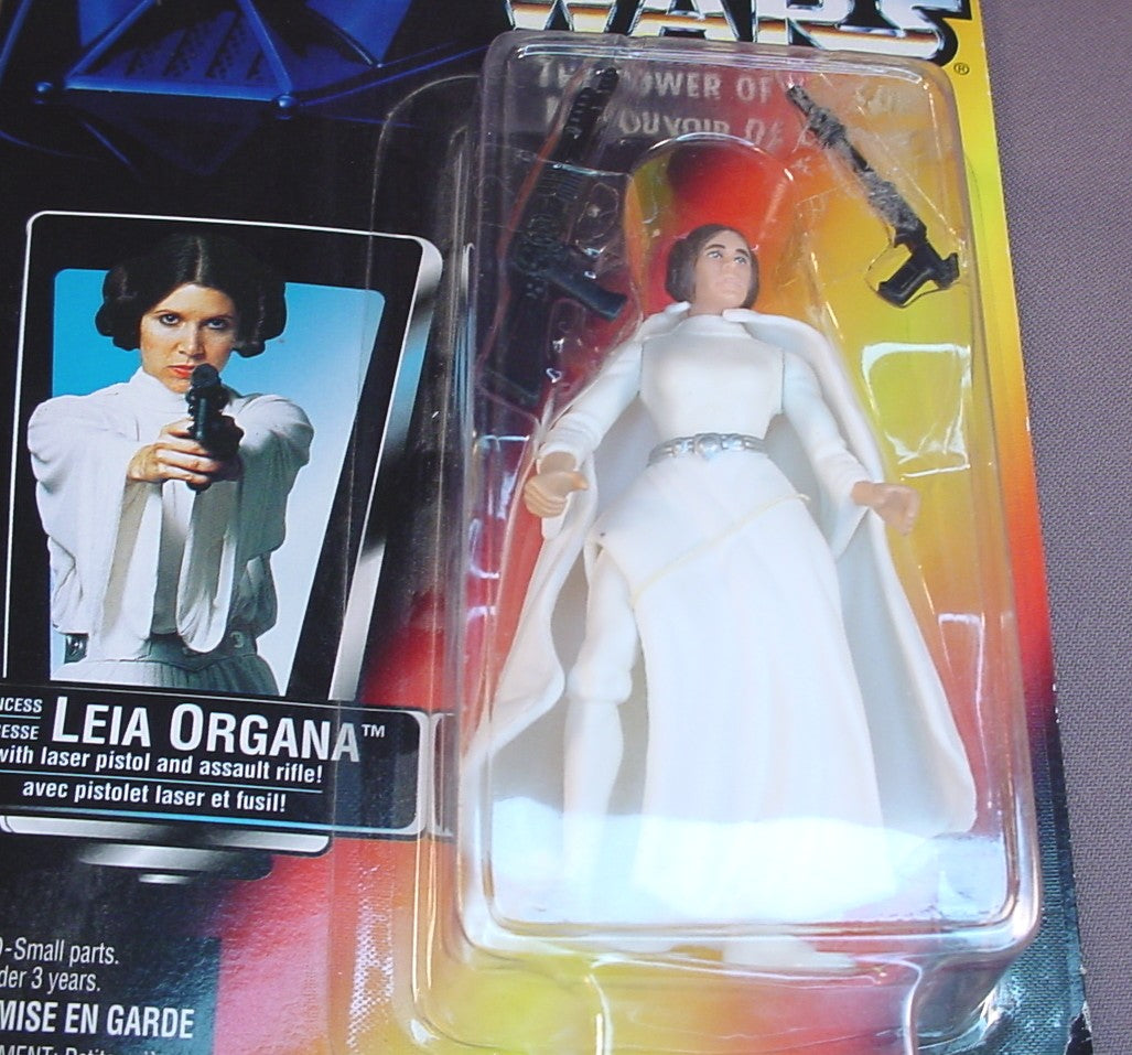 Star Wars The Power Of The Force Princess Leia Organa Action Figure In The Original Sealed Package, 1995 Kenner, C-060A