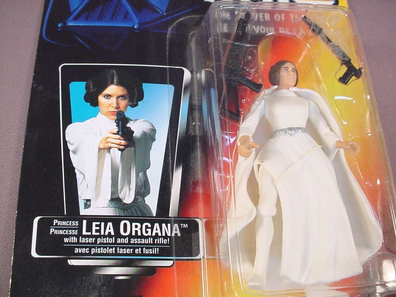 Star Wars The Power Of The Force Princess Leia Organa Action Figure In The Original Sealed Package, 1995 Kenner, C-060A