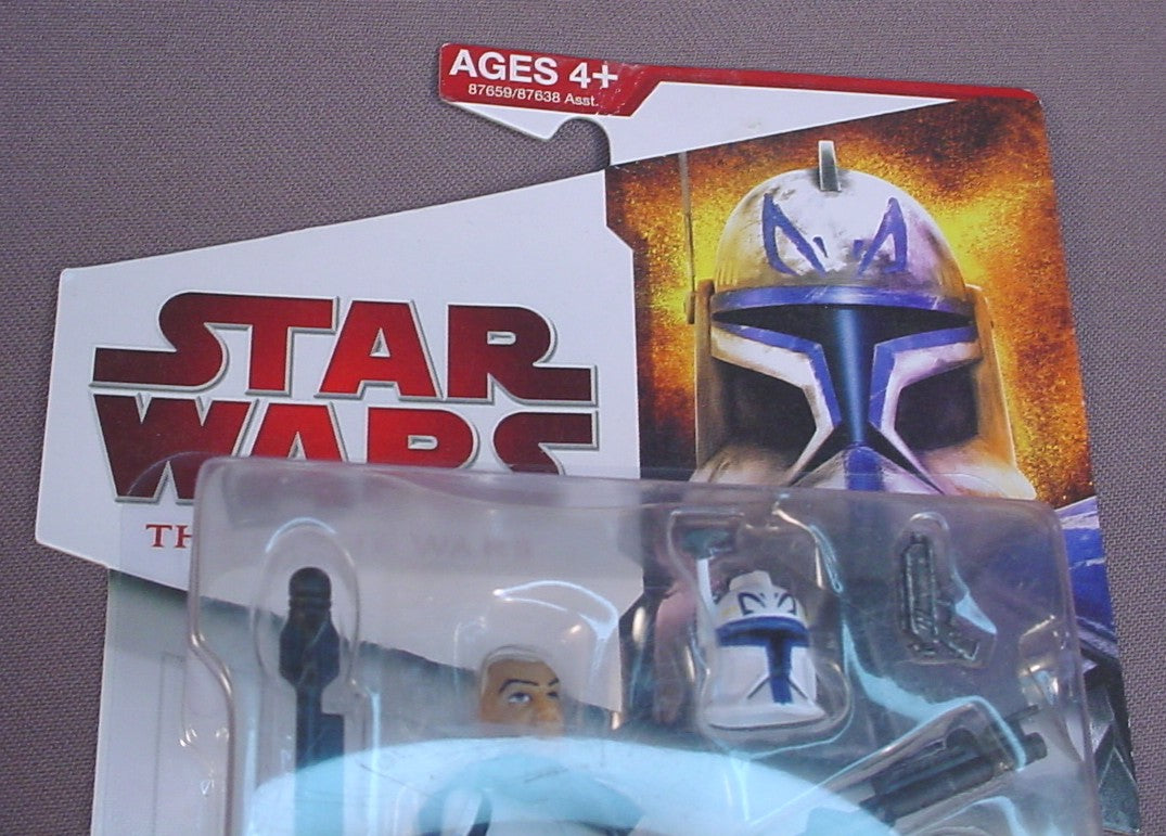 Star Wars The Clone Wars Captain Rex Action Figure In The Original Sealed Package, With Firing Missile Launcher, 2009 Hasbro, #87659, CW24