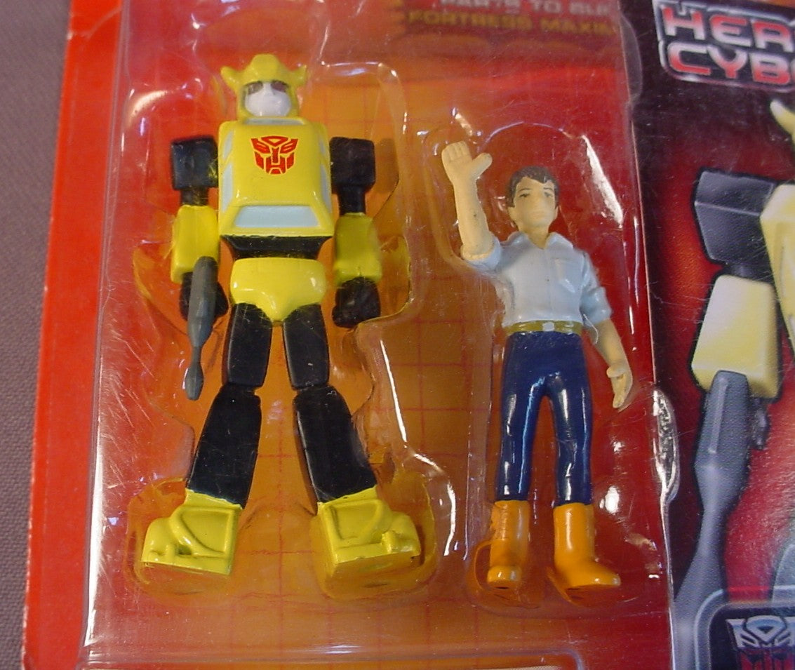 Transformers Heroes Of Cybertron Autobot Espionage Team Figures In The Original Sealed Package, Generation One Collection, 2001 Hasbro, With The Right Leg Of Fortress Maximus