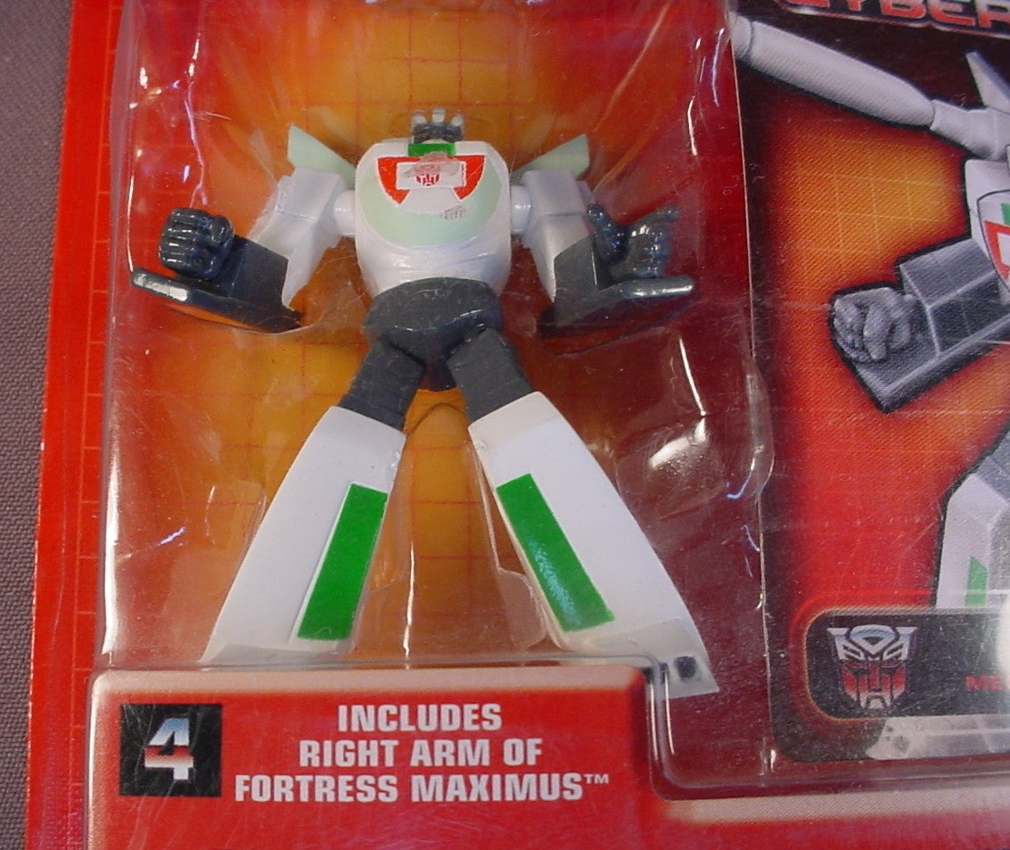 Transformers Heroes Of Cybertron Autobot Wheeljack Figure In The Original Sealed Package, Generation One Collection, 2001 Hasbro, #4 With The Right Arm Of Fortress Maximus