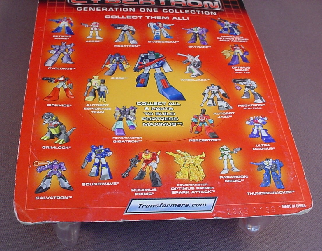 Transformers Heroes Of Cybertron Autobot Wheeljack Figure In The Original Sealed Package, Generation One Collection, 2001 Hasbro, #4 With The Right Arm Of Fortress Maximus