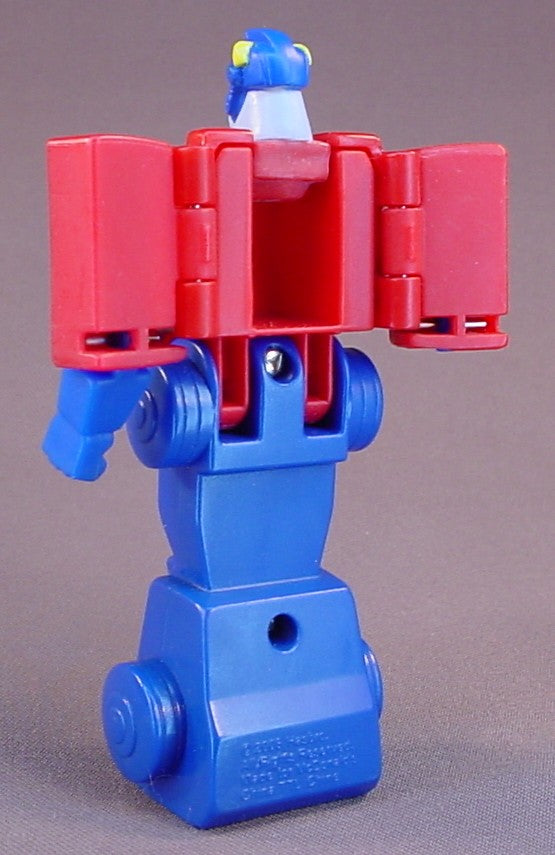 Transformers Animated Optimus Prime Autobot Figure That Turns Into A Semi Truck, 4 1/2 Inches Tall, 2008 McDonalds