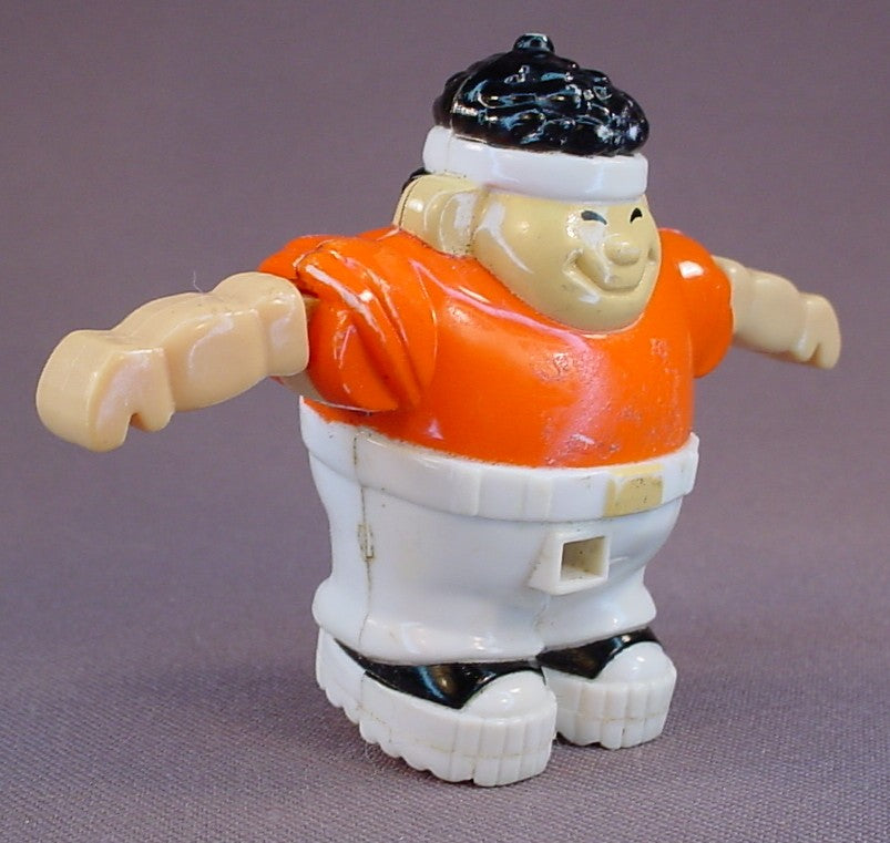 Boog-A-Loo Shoe Ripcord Breakdancer Figure Toy, Does Not Have The Ripcord, 1984 Tomy, 2 1/2 Inches Tall, Vintage, Break Dancer, Boog A Loo