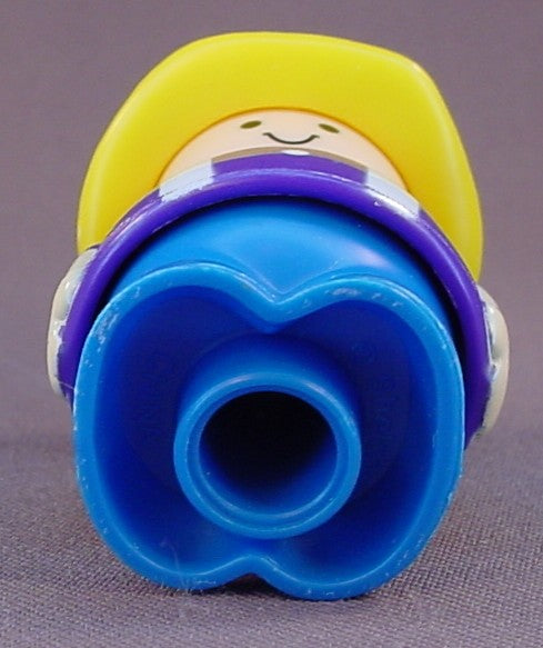 Shelcore Chunky People Lot Of 3 Little People Toy Figures, 2 Construction Workers And A Fireman, 2 3/4 Inches Tall